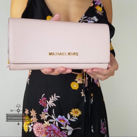 Michael Kors Jet travel carryall Wallet Blossom - Picture 5 of 8